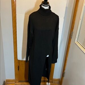 Shein Black Turtleneck Sweater Dress